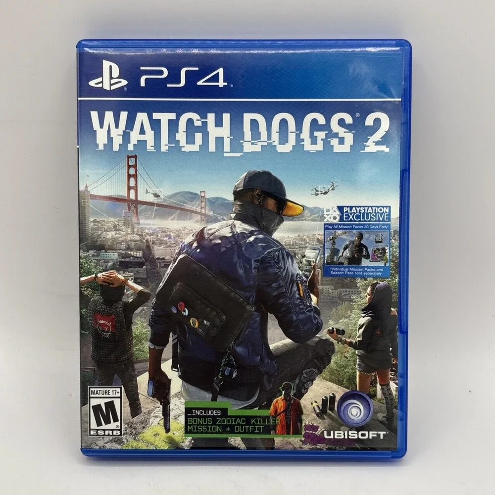 Watch Dogs 2 Sony PlayStation 4 PS4 Complete Tested Blue Label